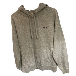 Fila Hoodie, Mens 2XL, Gray